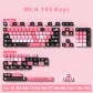 Heart Rate 104+41 MCA Profile Keycap Set Cherry MX PBT Dye-subbed for Mechanical Gaming Keyboard